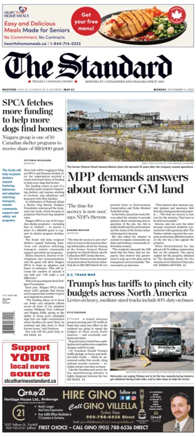 Cover of The Standard (St. Catharines)