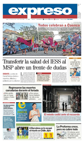 Cover of Diario Expreso