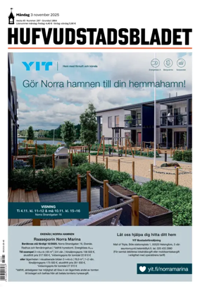 Cover of Hufvudstadsbladet