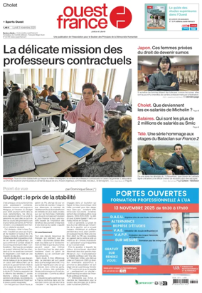 Cover of Ouest France (Cholet)