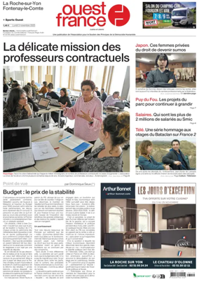 Cover of Ouest France (La Roche-sur-Yon)