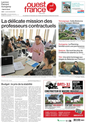 Cover of Ouest France (Lannion)