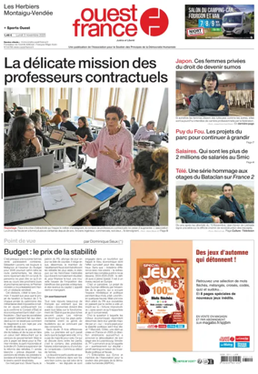 Cover of Ouest France (Les Herbiers / Montaigu)