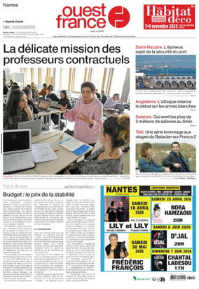 Cover of Ouest France (Nantes)