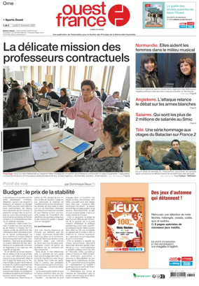Cover of Ouest France (Orne)