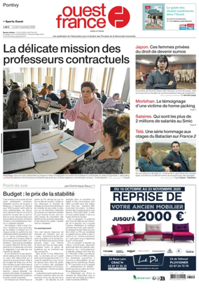 Cover of Ouest France (Pontivy)