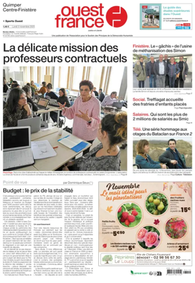 Cover of Ouest France (Quimper)