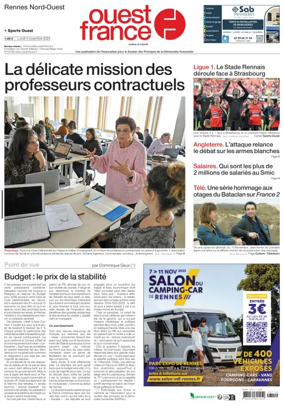 Cover of Ouest France (Rennes Nord)