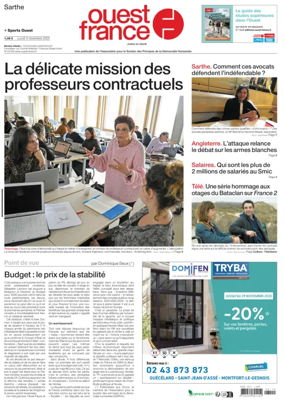 Cover of Ouest France (Sarthe)