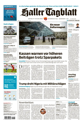 Cover of Haller Tagblatt