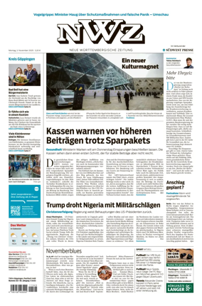 Cover of NWZ  (Göppinger Kreisnachrichten)