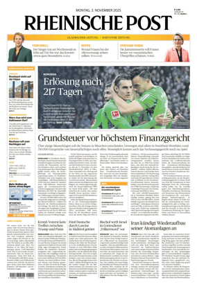 Cover of Rheinische Post - Mönchengladbach and Korschenbroich