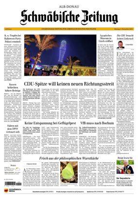 Cover of Schwaebische Zeitung (Alb-Donau)