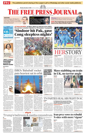 Cover of The Free Press Journal