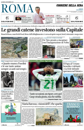 Cover of Corriere della Sera (Roma)