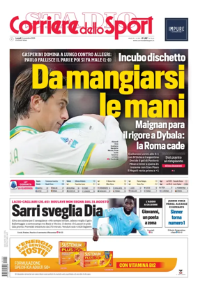 Cover of Corriere dello Sport (Lazio)