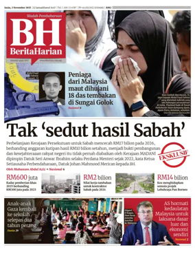 Cover of Berita Harian