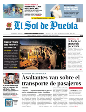 Cover of El Sol de Puebla
