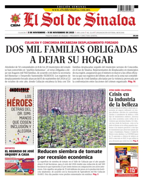 Cover of El Sol de Sinaloa