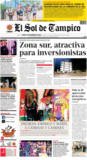 Cover of El Sol de Tampico