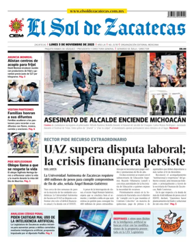 Cover of El Sol de Zacatecas