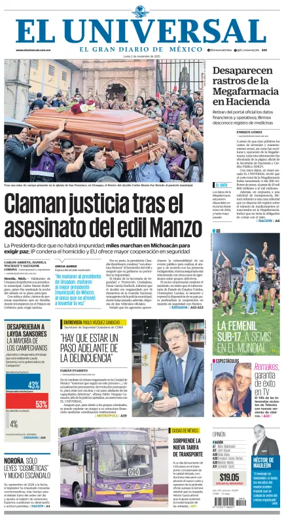 Cover of El Universal