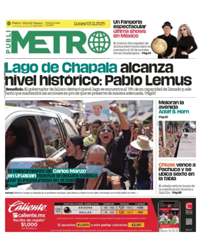 Cover of Publimetro Guadalajara