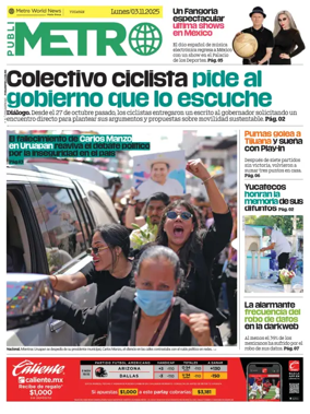 Cover of Publimetro Quintana Roo