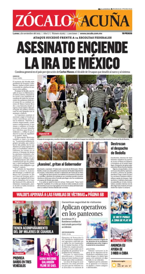 Cover of Zócalo Acuña