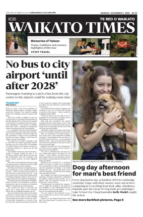 Cover of Waikato Times