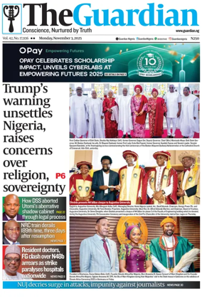 Cover of The Guardian Nigeria