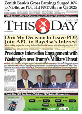 Cover of THISDAY