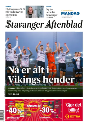 Cover of Stavanger Aftenblad