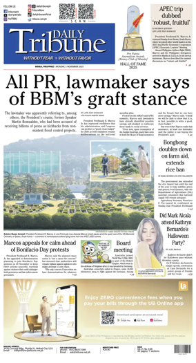 Cover of Daily Tribune (Philippines)