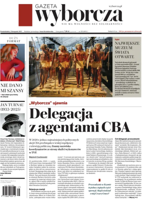 Cover of Gazeta Wyborcza
