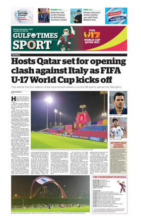 Cover of Gulf Times Sport