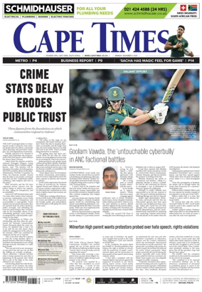 Cover of Cape Times