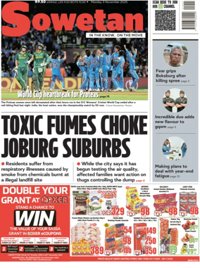 Cover of Sowetan