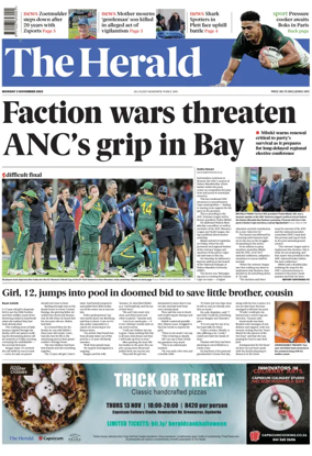 Cover of The Herald (South Africa)