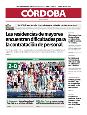 Cover of Diario Córdoba