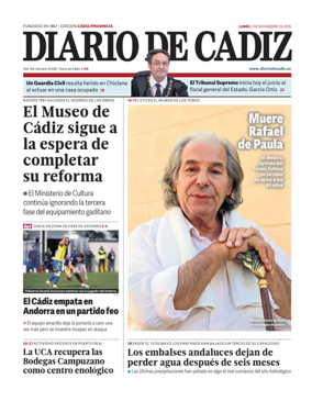 Cover of Diario de Cadiz