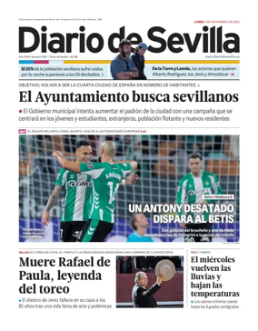 Cover of Diario de Sevilla