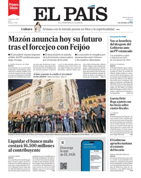 Cover of El País (1ª Edición)