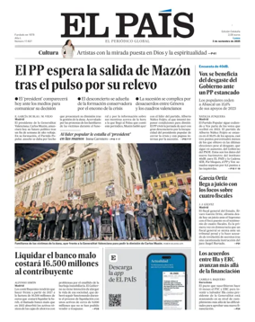 Cover of El País (Catalunya)