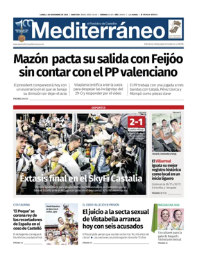 Cover of El Periódico Mediterráneo