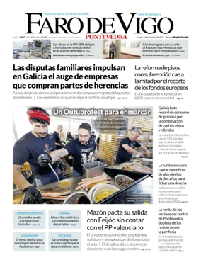 Cover of Faro de Vigo (Pontevedra)