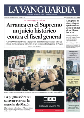 Cover of La Vanguardia