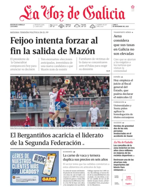 Cover of La Voz de Galicia (Carballo)