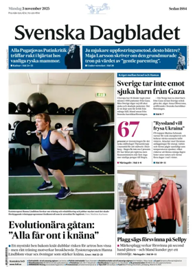 Cover of Svenska Dagbladet