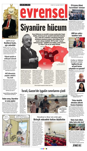 Cover of Evrensel Gazetesi